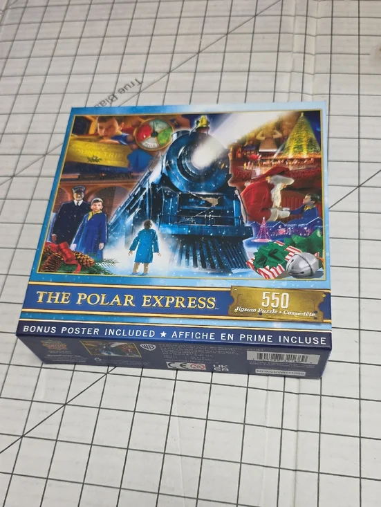 MasterPieces The Polar Express 550-Piece Jigsaw Puzzle - Blue Box, NIB 24