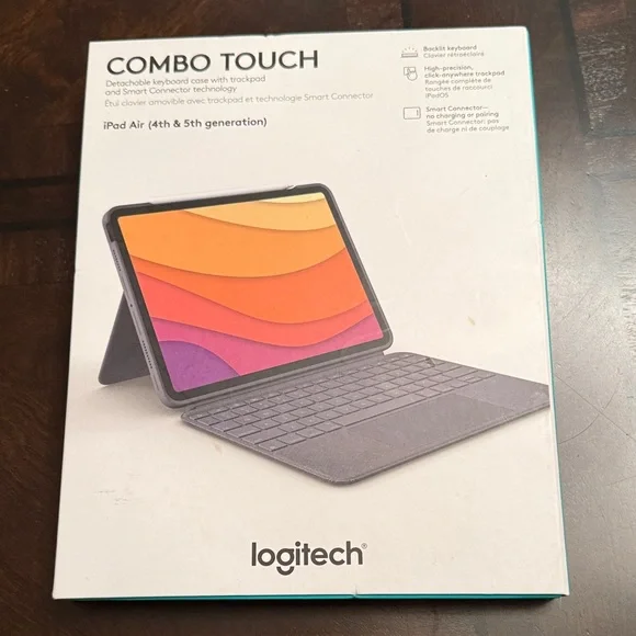 Logitech Combo Touch Keyboard Case for iPad Air Box