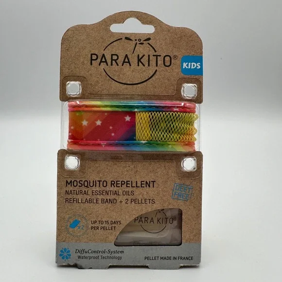 Para Kito Mosquito Repellent‎ Band Kids Rainbow Stars Exp 1/26