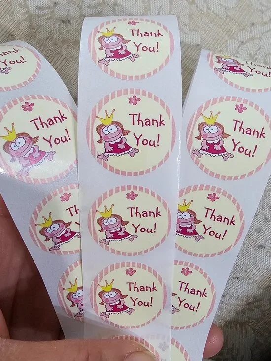 100 THANK YOU Little Princess Sticker 1