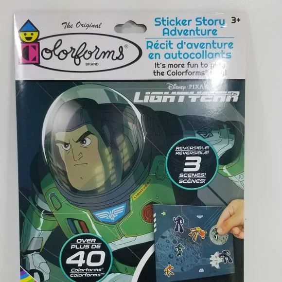 Buz Lightyear stickers over 40 stickers and one scene