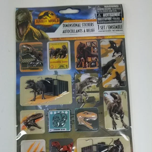 Jurassic world dimensional Stickers 3D