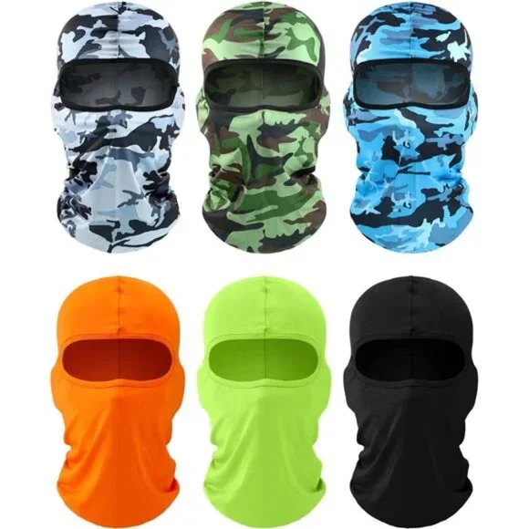 6 Pcs Ski Mask Cover Balaclava Full Face Mask Winter Face Cover UV