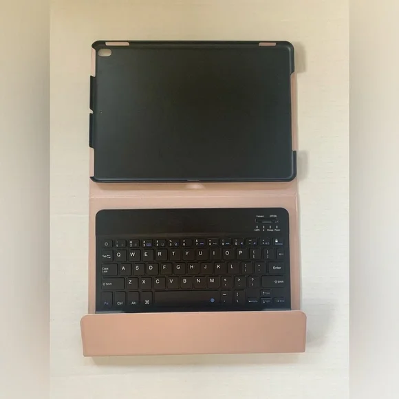 10 Inch Rose Gold Tablet Case with Keyboard