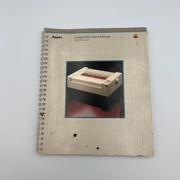 Vintage 1983 Apple Macintosh ImageWriter Printer User's Manual Only