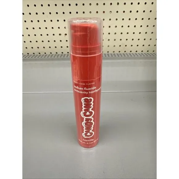 HISMILE‎ 2.1oz CANDY CANE FLAVOR FLUORIDE TOOTHPASTE-EXP. 09/2026