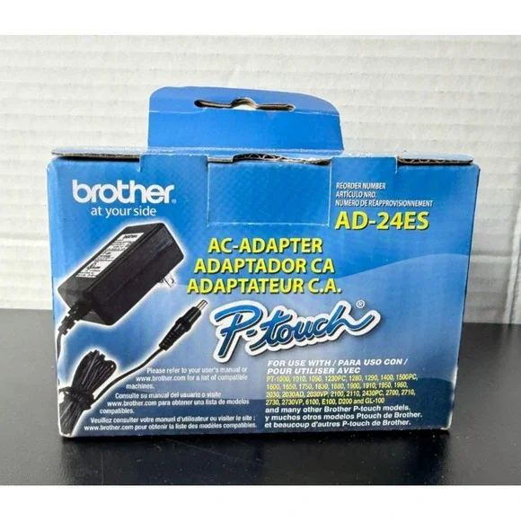 NEW Brother P-Touch AD-24ES AC Adapter for Label Maker