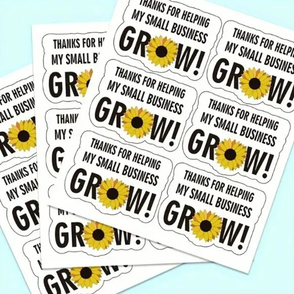 60pcs- Thanks For Helping My Small Business Grow Stickers 2