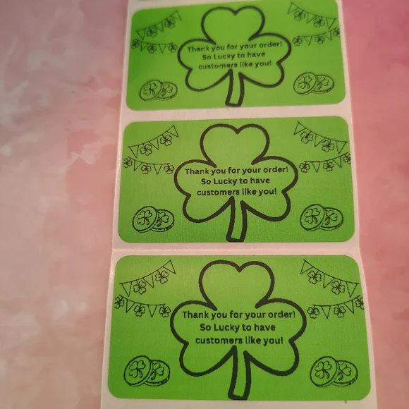 💙100 Lucky- Shipping Labels Thermal Packaging Stickers 2.25