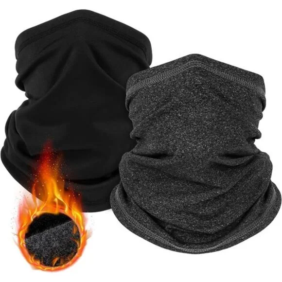Winter Neck Gaiter Face Mask Warmer Fleece Scarf Windproof for Men Women Outdoor
