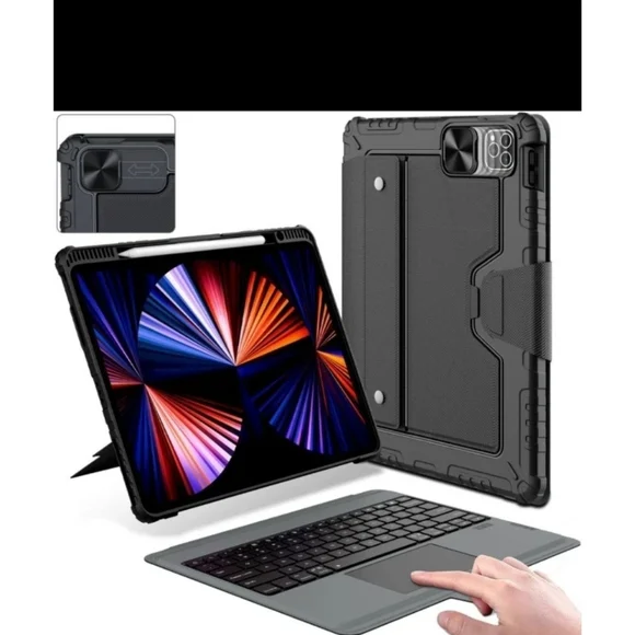 Nillkin Keyboard Case for iPad Air 13-inch (M2, 2024), iPad Pro 12.9 Case