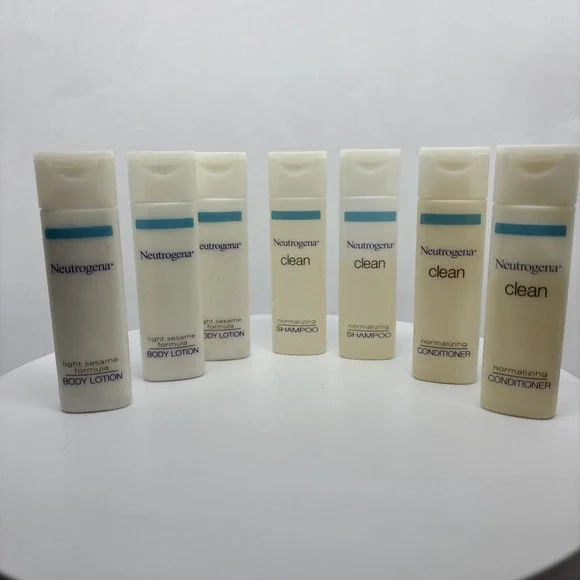 NEW NEUTROGENA Lot Of 7‎ Travel Size Conditioner, Shampoo, Body Lotion