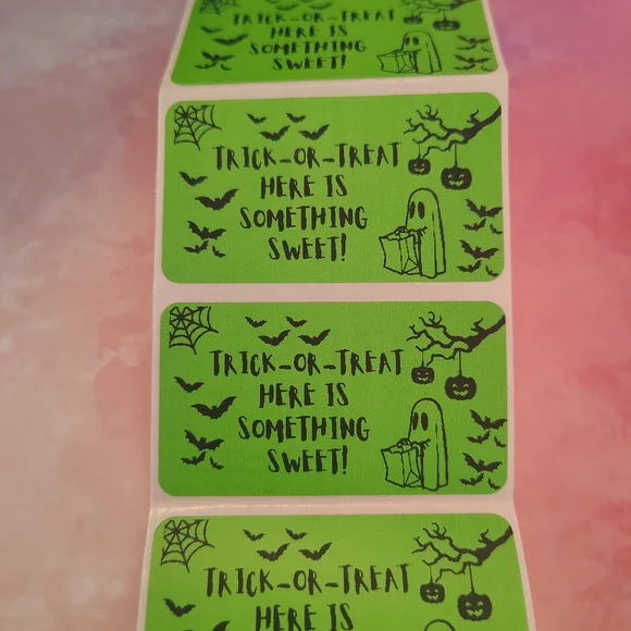 💙100 Trick-or-Treat- Shipping Labels Thermal Packaging Stickers 2.25