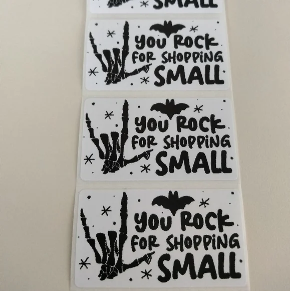 💙100 Halloween Shop- Shipping Labels Thermal Packaging Stickers 2.25