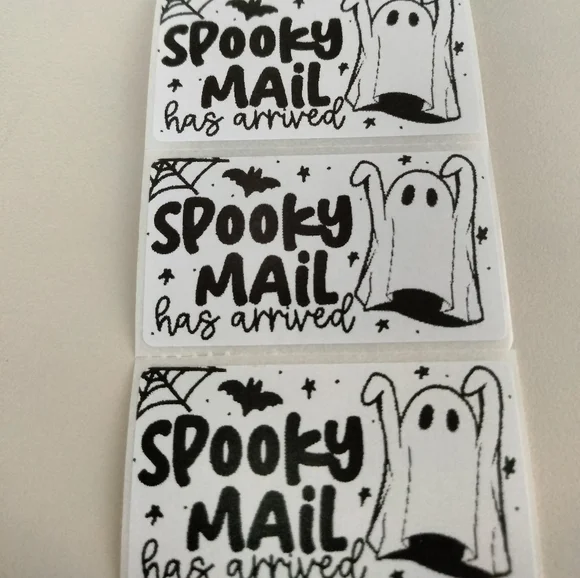 💙100 Spooky Mail- Shipping Labels Thermal Packaging Stickers 2.25