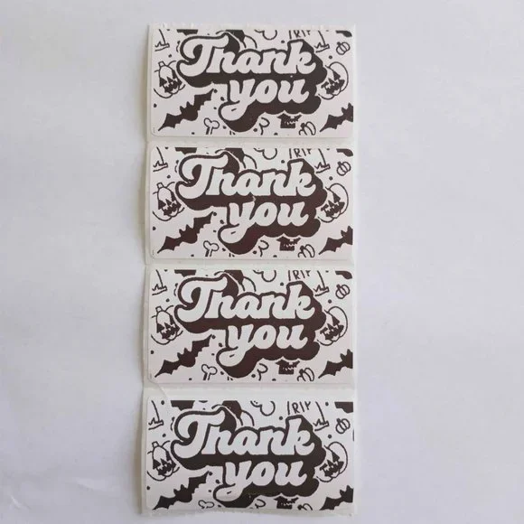 💙100 Halloween Thank You- Shipping Label Thermal Packaging Stickers 2.25