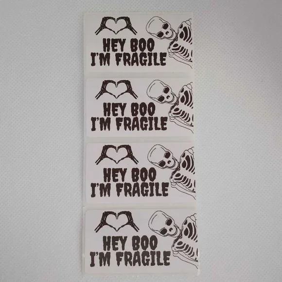 💙100 Halloween Fragile- Shipping Labels Thermal Packaging Stickers 2.25