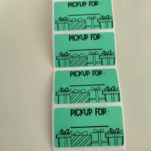 💙100 Christmas Pick Up Shipping Labels Thermal Packaging Stickers 2.25