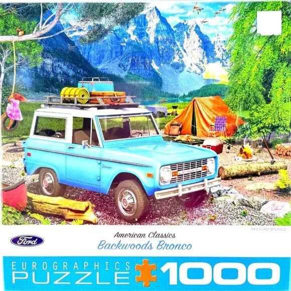 EuroGraphics Backwoods Bronco Automobile Classics 1000 Piece Jigsaw‎ Puzzle New