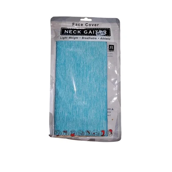 Robin Ruth Neck Gaiter Face Cover Blue Athletic Lightweight Breathable #672,673