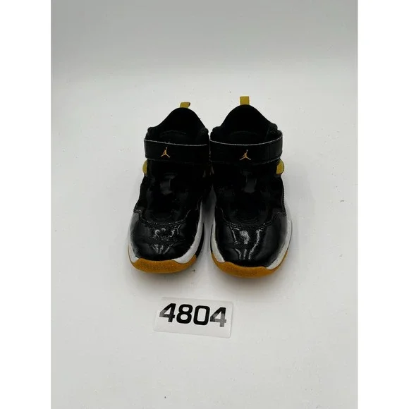 Nike Air Jordan Stay Loyal 3 Youth 1Y Basketball Shoe Black Yellow Ochre Sneaker