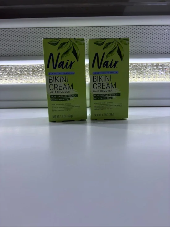 Nair Bikini Cream Hair Remover - Green (Sensitive Formula)