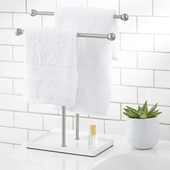 AMAZON BASICS Double-T Hand Towel and Accessories Stand 🛁 NEW!!