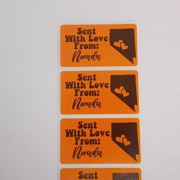 💙100 Nevada- Shipping Labels Thermal Packaging Stickers 2.25