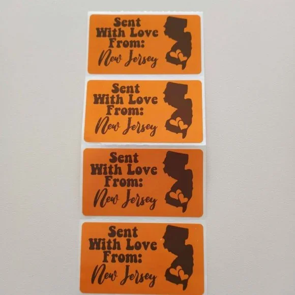 💙100 New Jersey- Shipping Labels Thermal Packaging Stickers 2.25