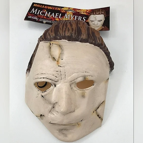 Halloween Michael Myers Mask Adult Costume Horror Movie Scary Creepy Cosplay NWT