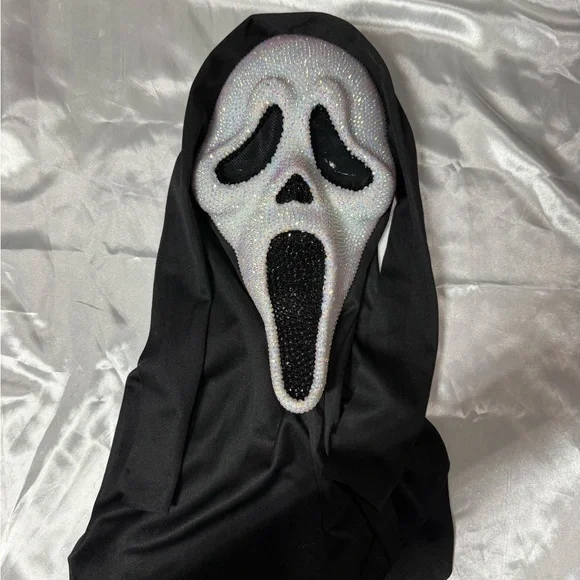 Kids Black and White Ghost Face Costume