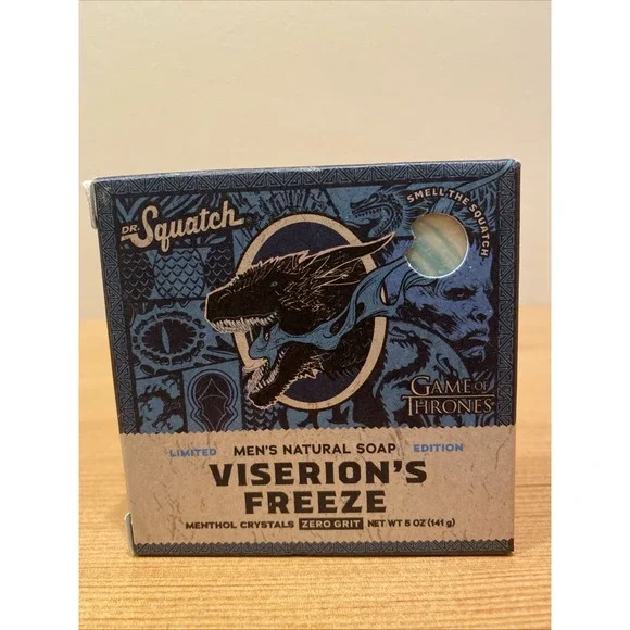 Lot of 3‎ BARS Dr. Squatch Limited Edition VISERION'S FREEZE Natural Soap Bar