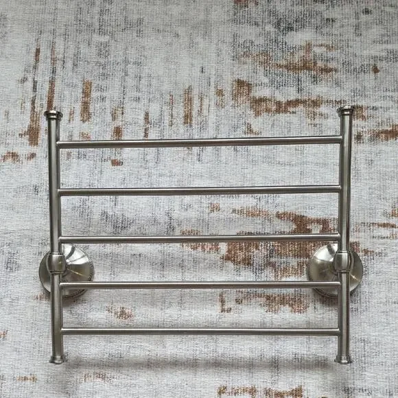 Pottery Barn Braydon Satin Nickel Wall-Mounted Magazine Newspaper Rack (Discont)