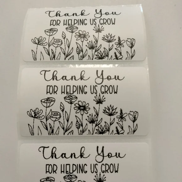 💙100 Thank You- Shipping Labels Thermal Packaging Stickers 2.25