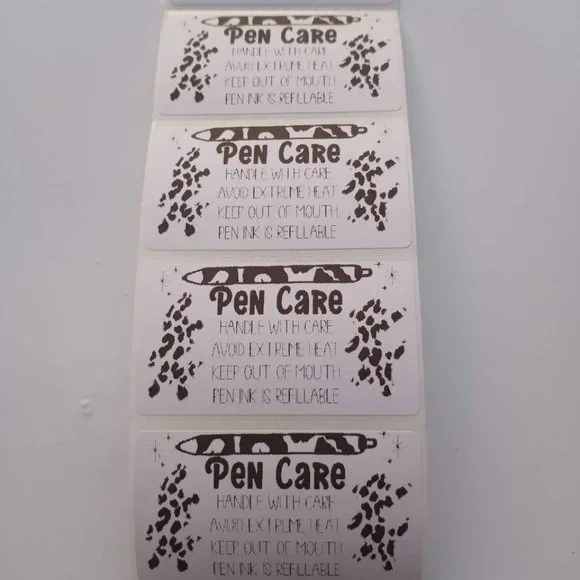 💙100 Pen Care- Thermal Labels Stickers 2.25