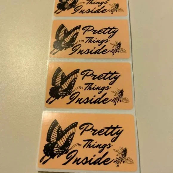 💙100 Butterfly- Shipping Labels Thermal Packaging Stickers 2.25
