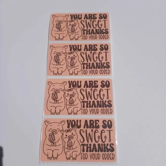 💙100 So Sweet- Shipping Labels Thermal Packaging Stickers 2.25