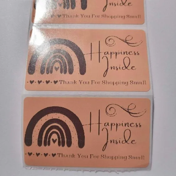 💙100 Happiness Inside- Shipping Labels Thermal Packaging Stickers 2.25
