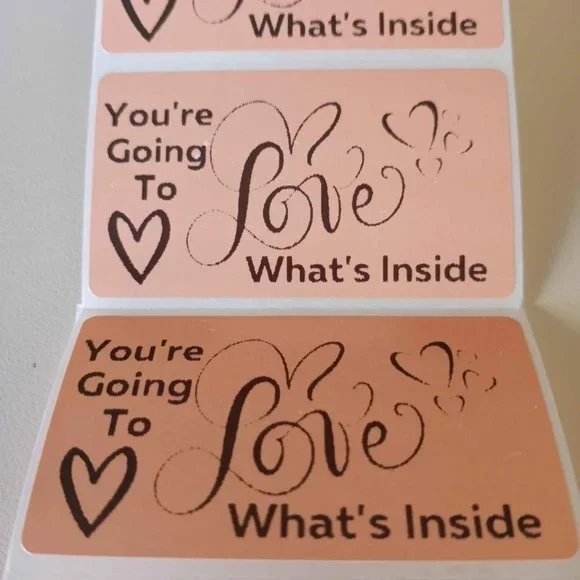 💙100 Love What's Inside- Shipping Labels Thermal Packaging Stickers 2.25