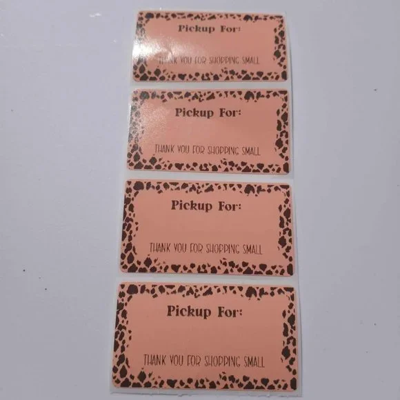 💙100 Pickup For Cow Print- Shipping Labels Thermal Package Stickers 2.25