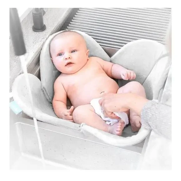Blooming Sink Bath Lotus Baby Flower Gray And Yellow New‎ In Box