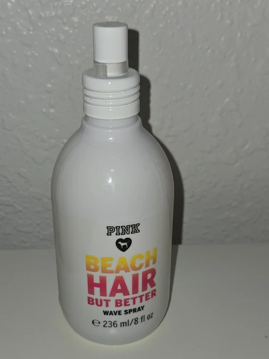 PINK Victoria's Secret Beach Hair But Better Wave Spray - White Bottle