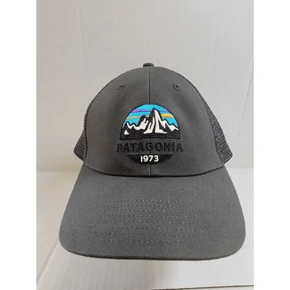 Patagonia Logo 1973‎ Men's Gray Snapback Mesh Back Hat