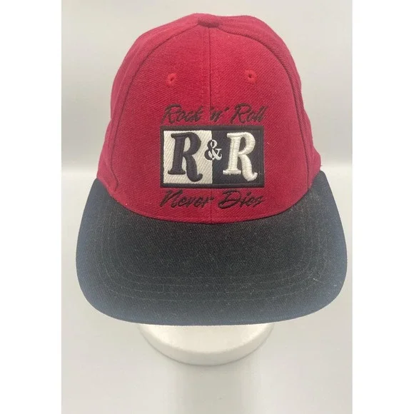 Hard Rock Cafe Berlin Hat Cap Strap Back Red Black Embroidered Rock n Roll Mens