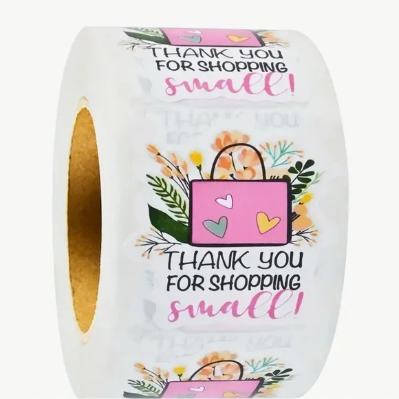 Thank You For Shopping Small Stickers, 500 pcs