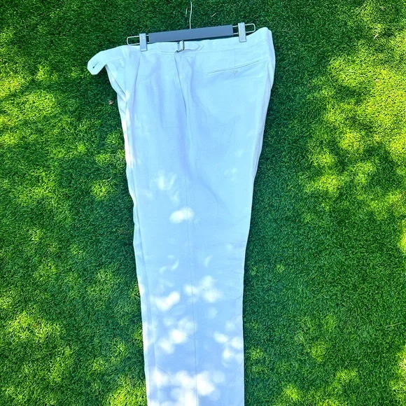 Banana Republic white linen pants
