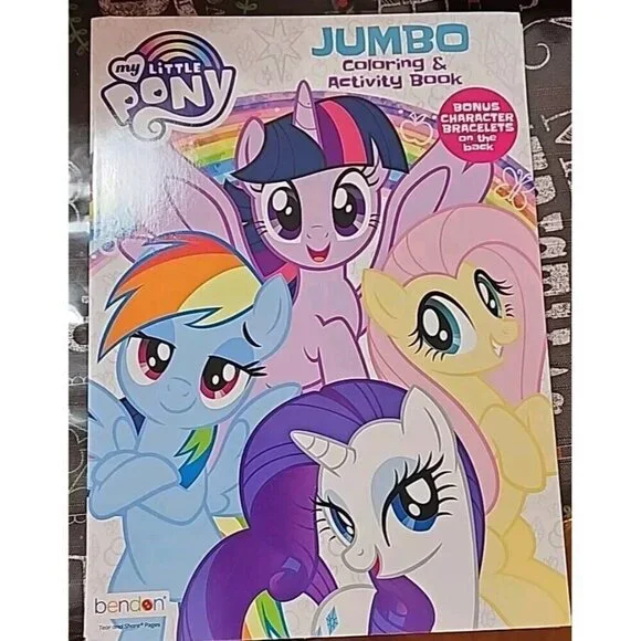 NEW, MY LITTLE PONY JUMBO COLORING AND ACTIVITY BOOK