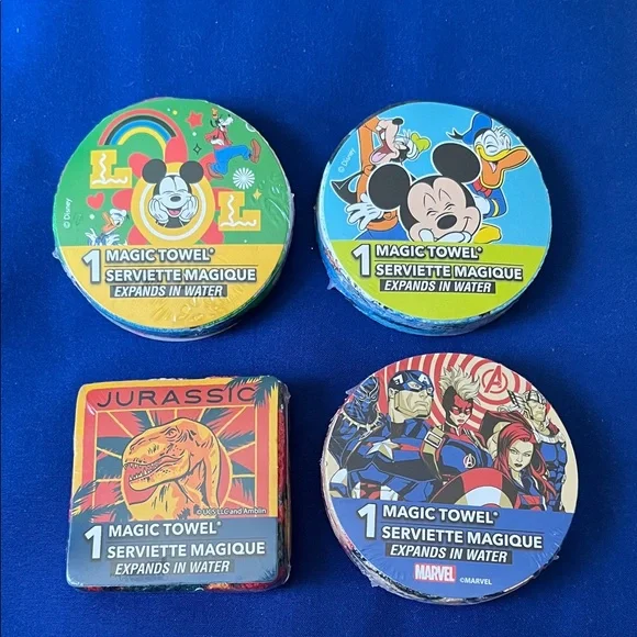 Magic Towel Set with Disney and Marvel Designs