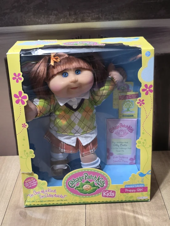 Cabbage Patch Kids Blonde Hair Blue Eyes Premiere Collection Preppy Girl Doll