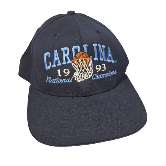 Vtg North Carolina 1993 NCAA Mens Hat Cap Hats Y2k Basketball National Champions
